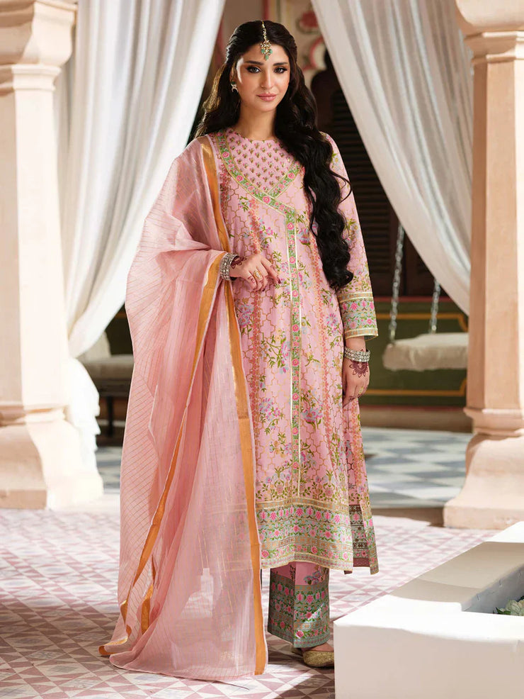 3 Piece Lawn Suit-Paste Print (Pret)