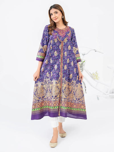 Cambric Pishwas-Embroidered