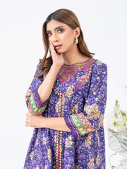 Cambric Pishwas-Embroidered