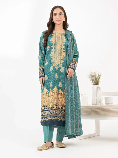 3 Piece Lawn Suit-Embroidered