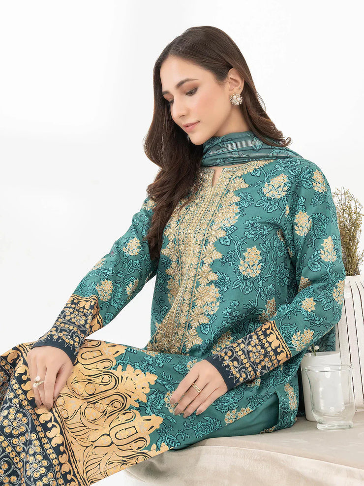 3 Piece Lawn Suit-Embroidered