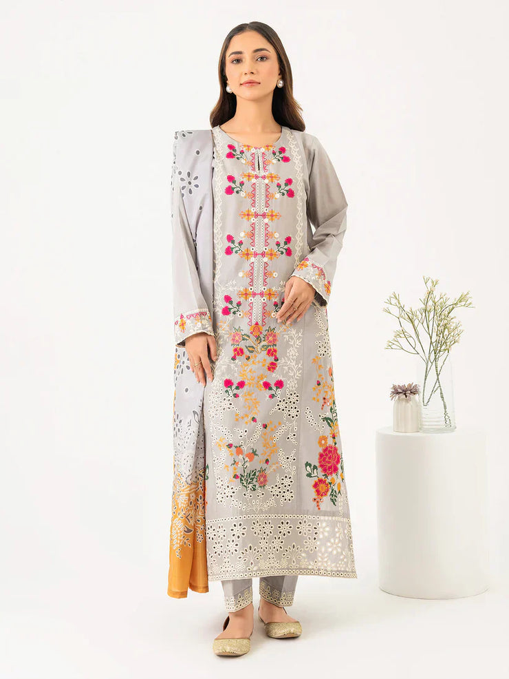 3 Piece Lawn Suit-Embroidered