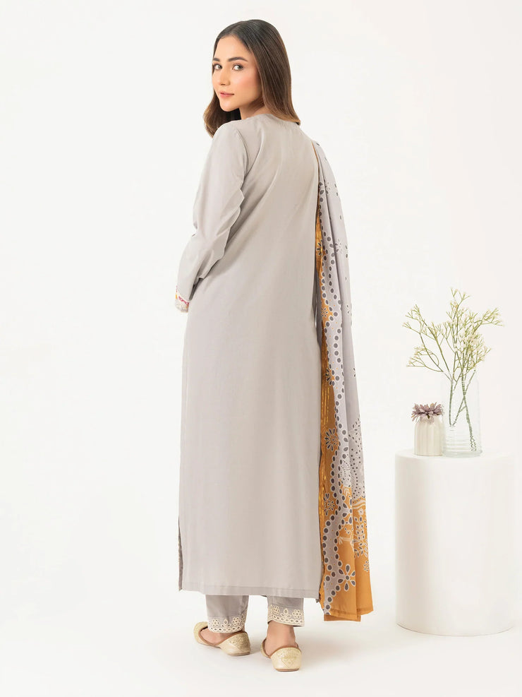 3 Piece Lawn Suit-Embroidered