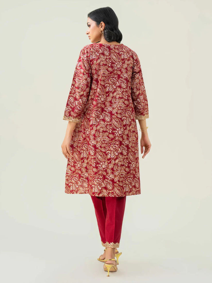 2 Piece Lawn Suit-Embroidered