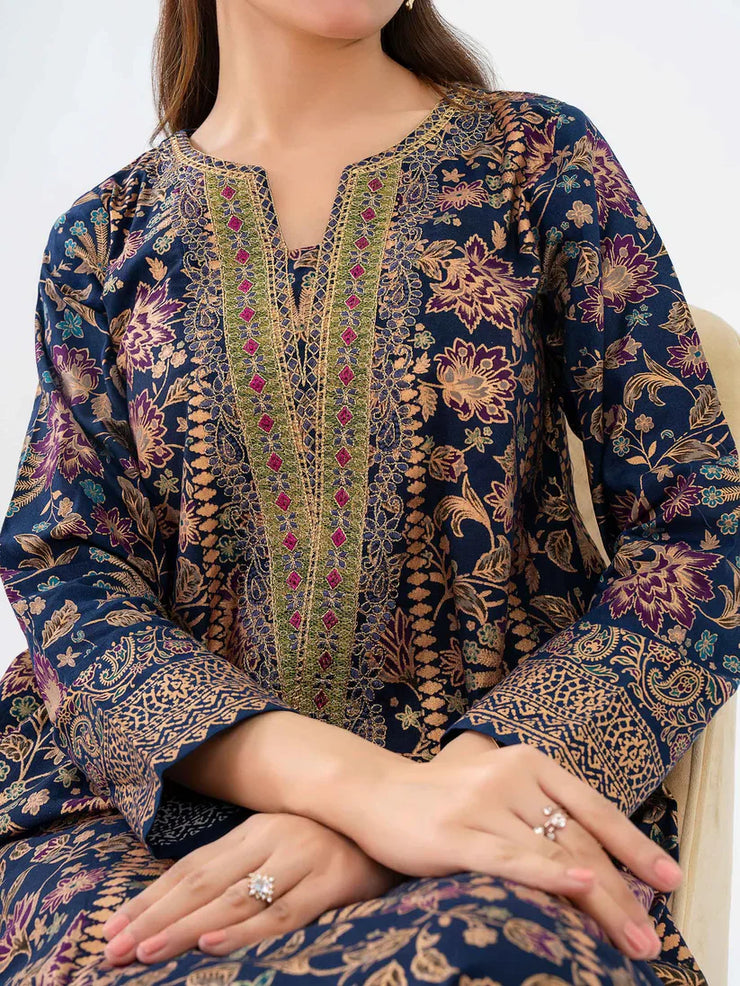Khaddar Shirt-Embroidered