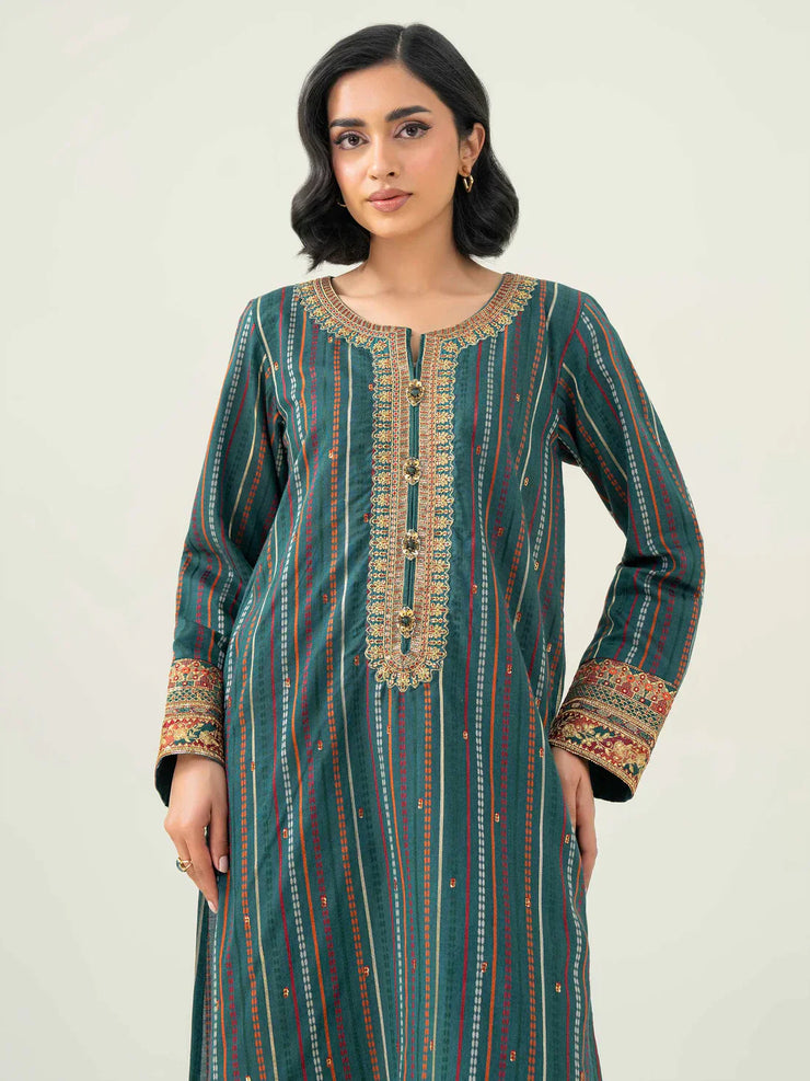 2 Piece Jacquard Suit-Embroidered