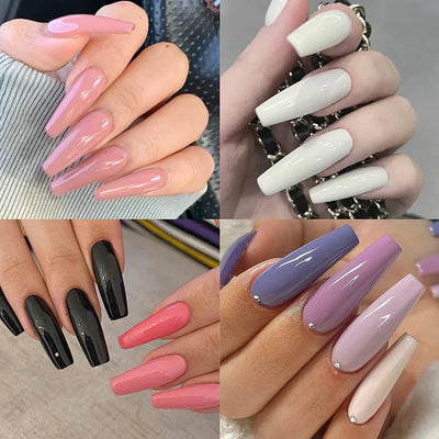 576 Pcs Nails Kitt (24 PCS) Colorful Nails