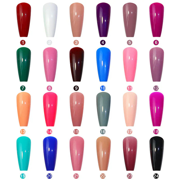 576 Pcs Nails Kitt (24 PCS) Colorful Nails