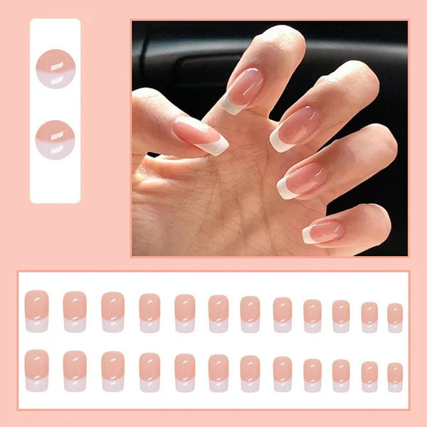 24 Pcs French Nail 2 Shade